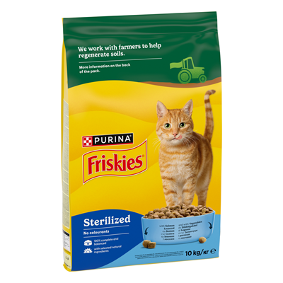 Friskies Hu Pisici Sterile cu Somon si Legume 10Kg - WALTI WALTI
