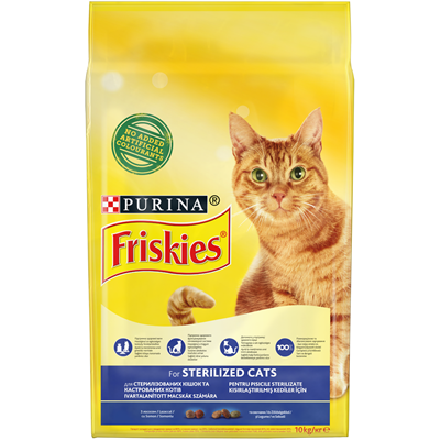 Friskies Hu Pisici Sterile cu Somon si Legume 10Kg - WALTI WALTI