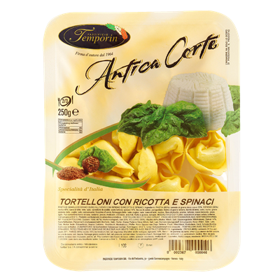 ANTICA Paste Tortelloni cu Urda & Spanac 250 g - WALTI WALTI