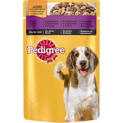 Pedigree Hrana Umeda Caini Adulti Pui-Legume in Sos 100 g - WALTI WALTI