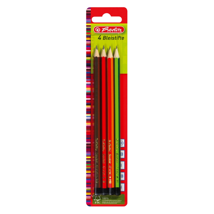 herlitz Creioane HB 4 bucati WALTI