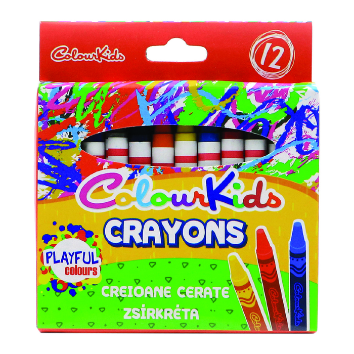 COLOUR KIDS 12 Creioane Cerate WALTI
