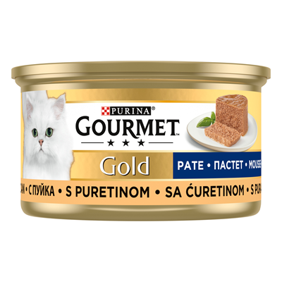 GOURMET Gold Pate pentru Pisici cu Curcan in Sos 85 g - WALTI WALTI