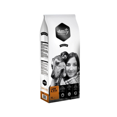 AMITY Premium Hrana pentru Caini Adulti Miel/Orez 15 Kg - WALTI WALTI
