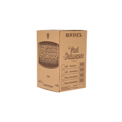 VINUL STRAMOSESC Vin Rosu Demidulce Bax in box 10 L - WALTI WALTI
