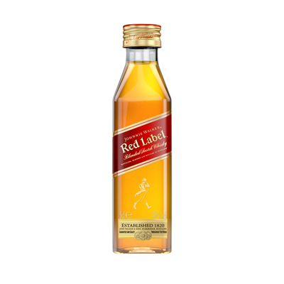 JOHNNIE WALKER RED LABEL Whisky 40%  0,05 L - WALTI WALTI