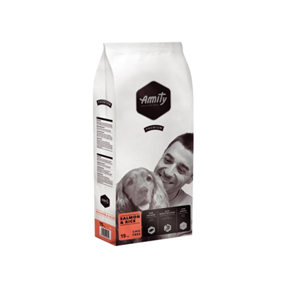 AMITY Premium Hrana pentru Caini Adulti Somon/Orez 15 Kg - WALTI WALTI