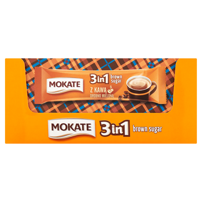MOKATE Bautura Instant 3in1 cu Zahar Brun 17 g - WALTI WALTI