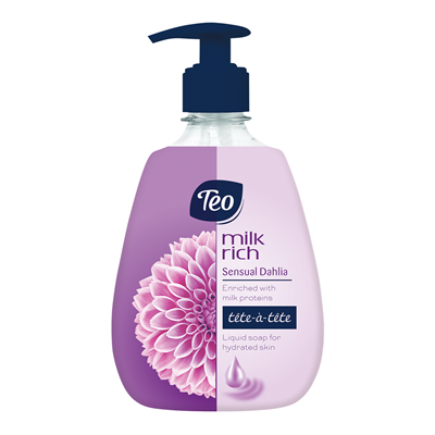 TEO Sapun Lichid Milk Sensual Dehlia 400 ml - WALTI WALTI