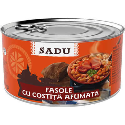 SADU Fasole Cu Costita 400 g - WALTI WALTI