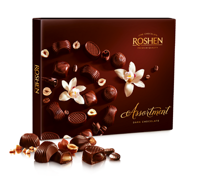 ROSHEN Praline Ciocolata Neagra 154 g - WALTI WALTI