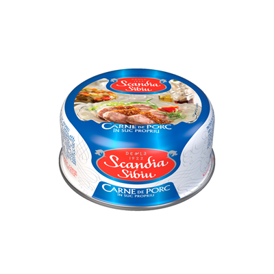 SCANDIA SIBIU Carne Porc in Suc Propriu  300 g - WALTI WALTI