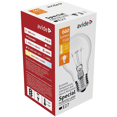 AVIDE Bec Incandescent A55 E27 75 W WALTI
