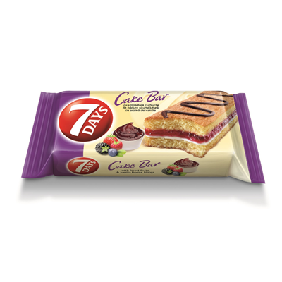 7 DAYS Cake Bar Vanilie & Fructe de Padure 16 x 32 g - WALTI WALTI