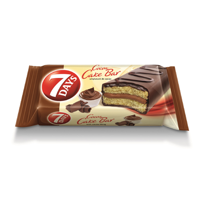 7 DAYS Cake Bar Glazurat Cacao 32 g - WALTI WALTI