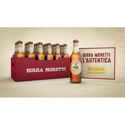 BIRRA MORETTI Bere Sticla Returnabila  0,5 L - WALTI WALTI