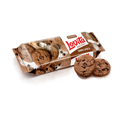 ROSHEN lovita Biscuiti cu Cacao si Bucati de Glazura de Ciocolata 150 g - WALTI WALTI