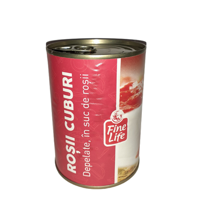 Fine Life Rosii Decojite Cuburi 380 g - WALTI WALTI