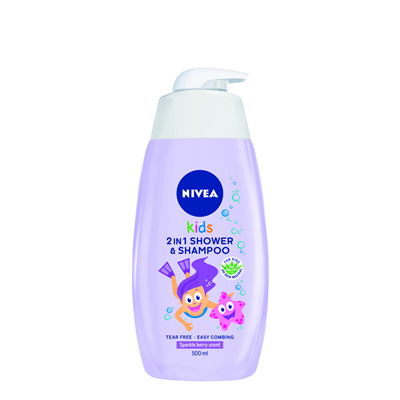 NIVEA Baby 2In1 Gel De Dus si Sampon cu Parfum de Fructe De Padure 500 ml - WALTI WALTI