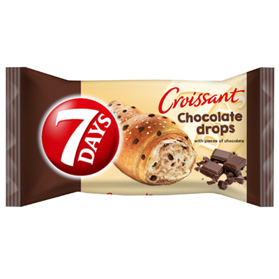 7 DAYS Croissant Bucati de Ciocolata 70 g - WALTI WALTI