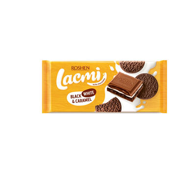 LACMI Ciocolata cu Lapte Caramel si Biscuiti cu Cacao 100 g - WALTI WALTI
