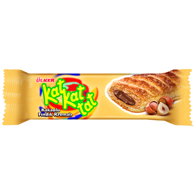 KAT KAT TAT Foietaj cu Crema de Cacao si Alune 28 g - WALTI WALTI