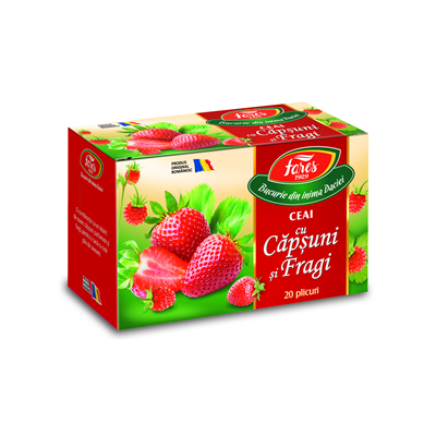 FARES Ceai cu Capsuni si Fragi 40 g - WALTI WALTI