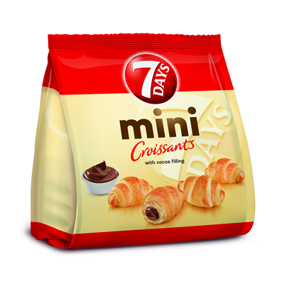 7 DAYS Mini Croissant Umplutura De Cacao 185 g - WALTI WALTI