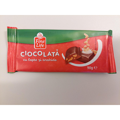 Fine Life Ciocolata cu Lapte si Arahide 90 g - WALTI WALTI