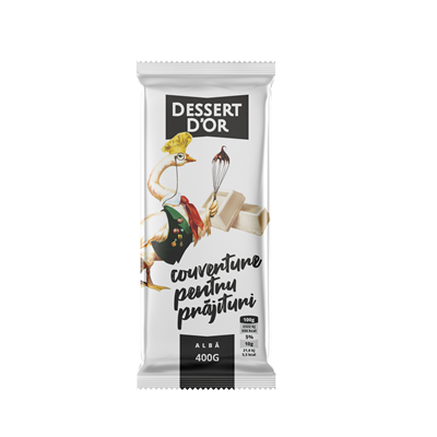 DESSERT D'OR Ciocolata de Menaj Alba 400 g - WALTI WALTI