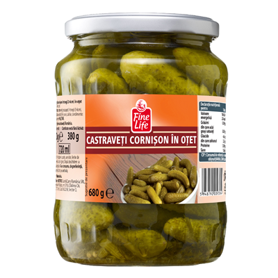 Fine Life Castraveti Carnison Calibru 3-6 Cm 680 g - WALTI WALTI