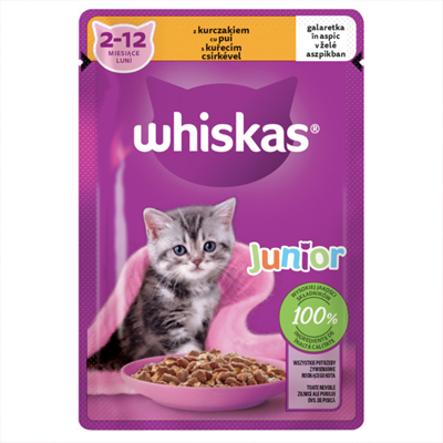 whiskas Junior Pui Aspic 85 g - WALTI WALTI