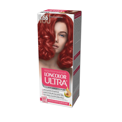 LONCOLOR Ultra Vopsea de Par Nuanta 8.66 Duo Rosu Intens Deschis 2 x 100 ml - WALTI WALTI