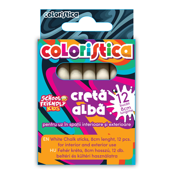 SCHOOL FRIENDLY Coloristica Creta Alba Set de 12 bucati WALTI