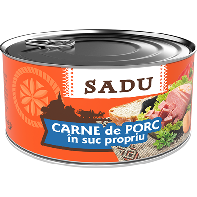 SADU Carne de porc in suc propriu 300 g - WALTI WALTI