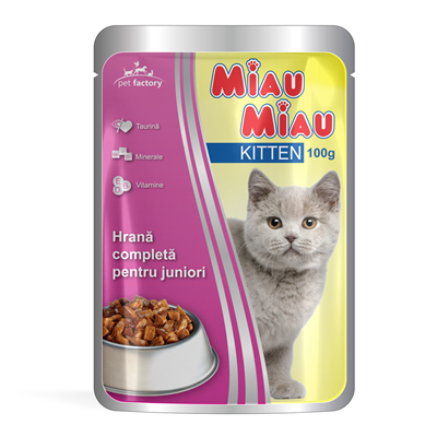 MIAU MIAU Hrana pentru Pisici Junior 100 g - WALTI WALTI