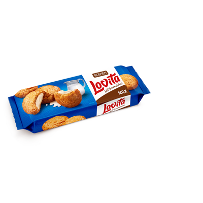 ROSHEN lovita Soft Cream Milk Biscuti cu Umplutura de Lapte 127 g - WALTI WALTI