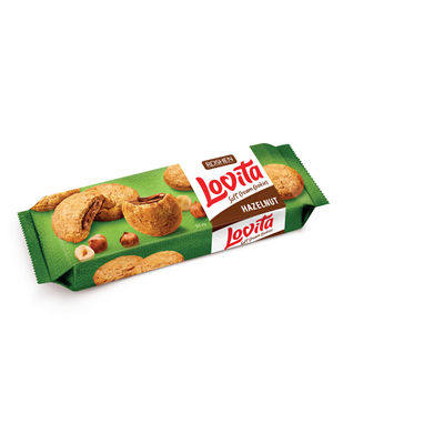 ROSHEN lovita Soft Cream Cookies Biscuiti cu Umplutura de Alune 127 g - WALTI WALTI