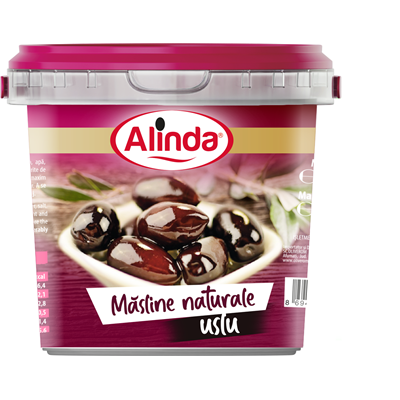 Alinda Masline Naturale Uslu in Saramura Calibrul 280 - 320 350 g - WALTI WALTI