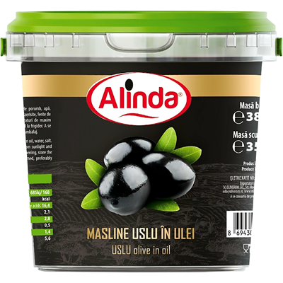 Alinda Masline Uslu in Ulei Calibrul 350 g - WALTI WALTI