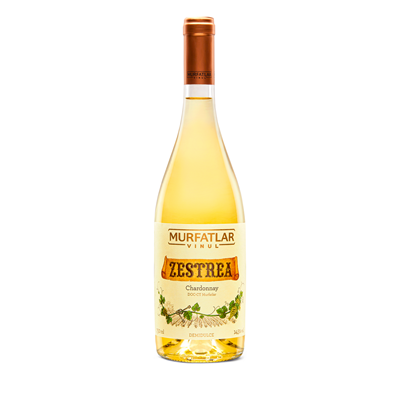 MURFATLAR ZESTREA Chardonnay Vin Alb Demidulce SGR 0,75 L - WALTI WALTI