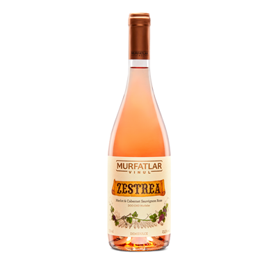 MURFATLAR ZESTREA Merlot si Cabernet Sauvignon Vin Rose Demidulce SGR 0,75 L - WALTI WALTI