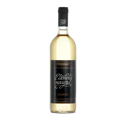 PREMIAT ETICHETA NEAGRA Vin Alb SGR 0,75 L - WALTI WALTI