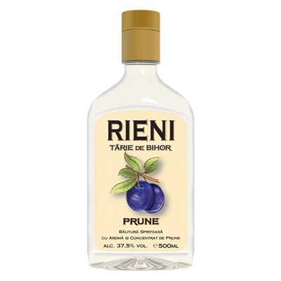RIENI Tarie de Bihor Prune 37,5% SGR 0,5 L - WALTI WALTI