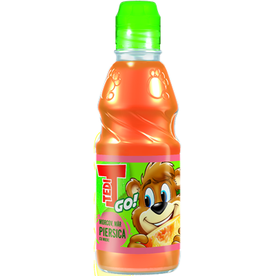 TEDI GO! Suc Morcov-Mar-Piersici SGR  0,3 L - WALTI WALTI