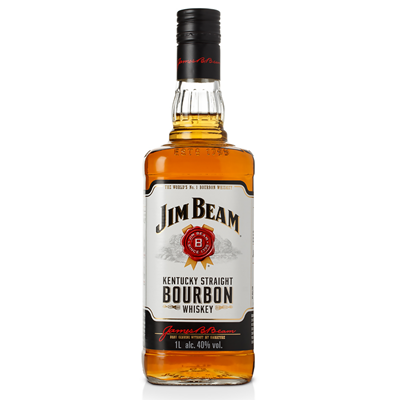 JIM BEAM White Bourbon Whisky 40% SGR 1 L - WALTI WALTI