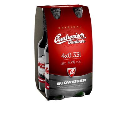 BUDWEISER BUDVAR Bere Dark SGR 4 x 0,33 L - WALTI WALTI
