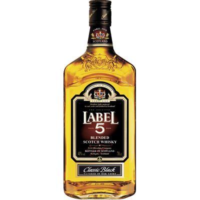 LABEL 5 Scotch Whisky 40% SGR 1 L - WALTI WALTI