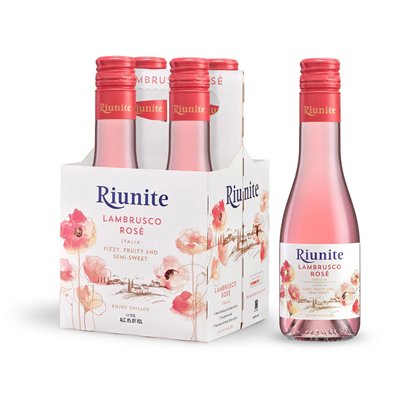 Riunite Lambrusco Rose Demidulce SGR 0,187 L - WALTI WALTI