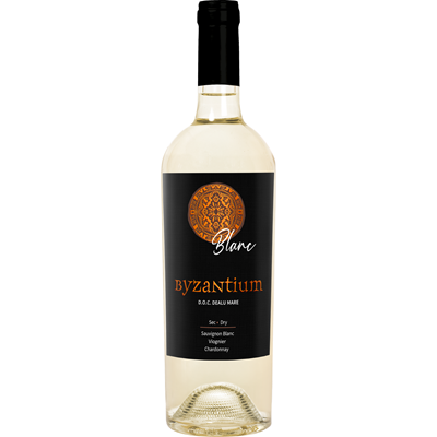 BYZANTIUM Blanc Sauvignon Blanc & Chardonnay & Feteasca Alba Vin Alb Sec SGR 0,75 L - WALTI WALTI